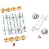 13H743SET 10 x Rivets for door moulding (14A9774 LH, 14A9773 RH) on Mini Mk1-2 models