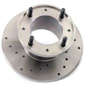 21A1265D X-drilled 7.5" Mini front brake discs for Mini Cooper S and early 1275GT models with 10" wheels (GBD101).