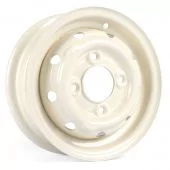Cooper S 3.5" x 10" Steel Wheel - Old English White