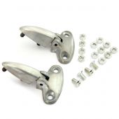 BMB36002/3 Pair of Mini boot lid hinges, finished in bare metal perfect for painting. Non Genuine (HMP441031)