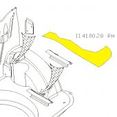 MCR11.41.00.28 OE spec Boot Floor Side Repair Panel - RH - all models 