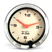 MCPIS.CA1100.02C John Cooper Analogue Clock - Magnolia and Chrome 