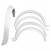 White Fibreglass Mini wheel arch kit