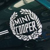 Mini Cooper Wreath Laurel Decals