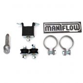 FKT01B Heavy duty fitting kit for Maniflow 1 3/4" bore single or twin box, centre exit exhaust systems.