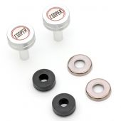 Classic Mini Cooper Mini Rocker Cover Buttons - Silver