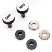 Classic Mini Cooper Rocker Cover Buttons - Black