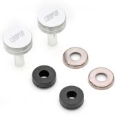 Classic Mini Cooper Engraved Rocker Cover Buttons - Silver