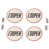 Cooper Wheel Badges with slotted fitting screws