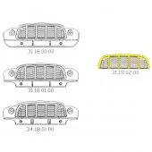 MCR31.18.02.00 Replacement grill for Mini Van and Mini Pick-up models Mk1 to Mk4, 1960-1984.