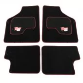 MSL5002 Mini Mini Sport Luxury Carpet Mat Set With Black & Red Binding