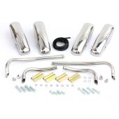 Overider and Corner Bar Front and Rear Kit in Stainless Steel for Classic Mini
