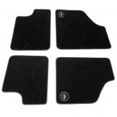 Paddy Hopkirk Mini Super Luxury Floor Mat Set - Black & Silver