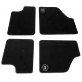 Paddy Hopkirk Mini Super Luxury Floor Mat Set - Black & Silver