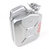 PH37.080 Steel Jerry fuel can from the Paddy Hopkirk Mini range finished in silver