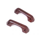 Burr Walnut Door Pull Handles pair 