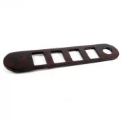 Burr Walnut 4 Hole + 1 Switch Panel PMY488