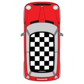 Roof Chequer Kit - Large Chequer Decal - White 