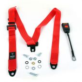 SEC300/30/RED Mini Securon Front Static Seat Belt - Red