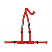 NLA Securon 3 Point Harness - Snap Hooks - Red 