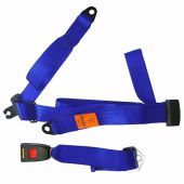 S200 Securon Mini Rear Static Seat Belt - Blue