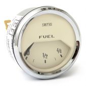 Smiths Fuel Gauge - Magnolia face with Chrome Ring 