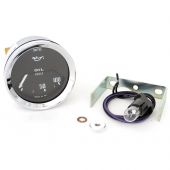Smiths Oil Pressure Gauge - Electric - Black Face with Chrome Ring