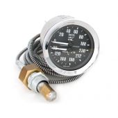 Smiths Dual Oil Pressure/Water Temperature Gauge - Black face with Black Ring 