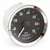 Smiths Tacho - 7000 rpm - Black with Chrome ring 