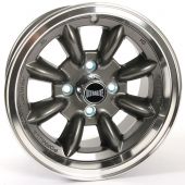 SPDML3GM Mini Ultralite 7'' x 13'' Alloy Wheel - Gunmetal with Polished Rim 