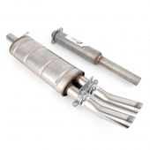 Maniflow Stainless Steel Exhaust System - Twin Box Centre Exit - DTM Tailpipes - Cat