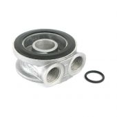 Remote Oil Filter Head - Sandwich Plate - 3/4 UNF - pre 1997 