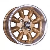 6 x 12 Minilight Wheel - Gold/Polished Rim
