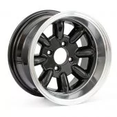 7 x 13 Minilight Wheel - Black/Polished Rim