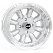 7 x 13 Minilight Wheel - Silver/Polished Rim