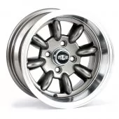 7 x 13 Superlight Wheel - Gunmetal/Polished Rim