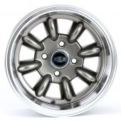 7 x 13 Superlight Wheel - Gunmetal/Polished Rim