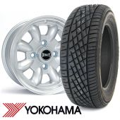 5" x 12" silver Ultralite alloy wheel and Yokohama A539 tyre package