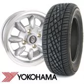 5" x 12" silver/polished rim Ultralite alloy wheel and Yokohama A539 tyre package