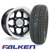 6" x 10" Mamba in Black - Falken FK-07E Tyre Package