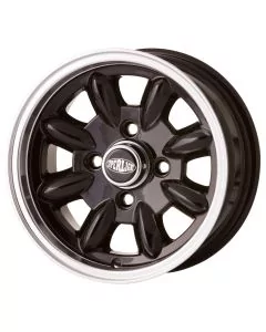 5.5 x 12 Superlight Wheel - Black/Polished Rim
