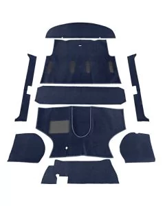 Premium Navy Blue RHD Carpet Set - Perfect fit for right-hand drive Mini Saloons. 