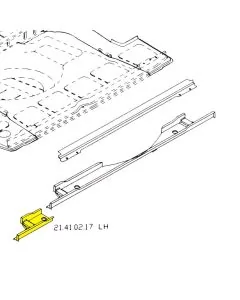MCR21.41.02.17 LH End Repair - Subframe Crossmember - Mini Traveller LH