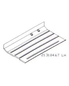 MCR11.31.04.67 LH Floor Panel Rear 1/4 with Full inner sill - Mini Mk1-5