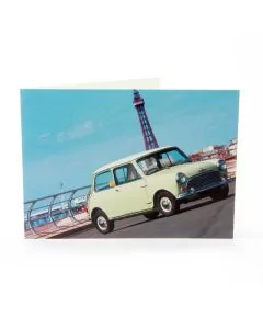 Greetings card featuring a 1970 MK1 Morris Mini Cooper S 