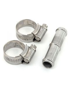 Single Hose Connector & Hose Clips (1/2")