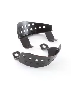 WRRP019B Works replica front brake hose protector brackets pair - black