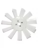 11 Blade Plastic Fan - White 