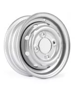 21A1282S 3.5" x 10" Cooper S steel wheel finished in silver.