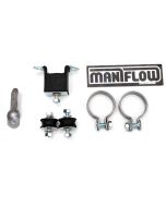 FKT04B Heavy duty fitting kit for Maniflow 1 7/8" bore single or twin box, centre exit exhaust systems.